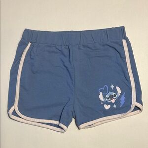 Disney Stitch Blue Girls Shorts Size 6X
